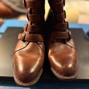 Born Womens Cardi Ankle Boot Brown Size 11